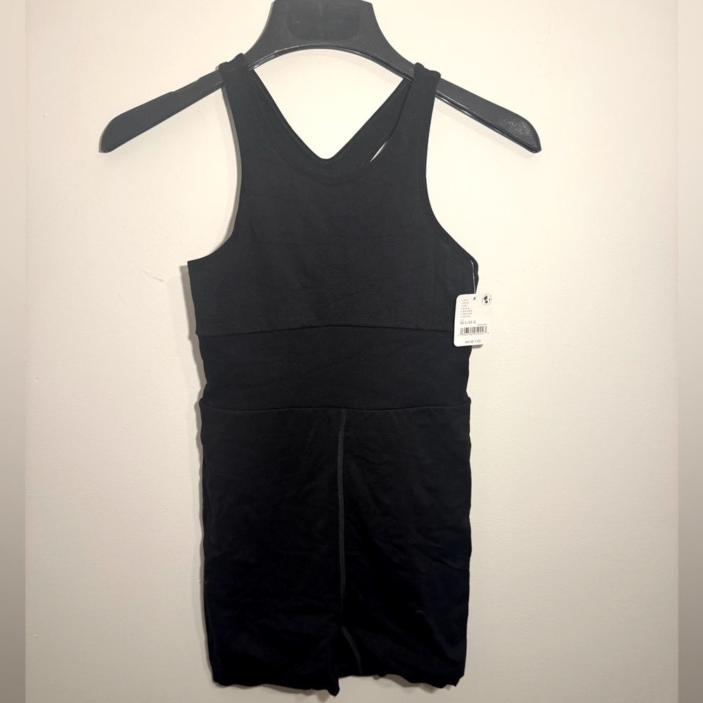 Free People Movement Black Sleeveless Romper NWT